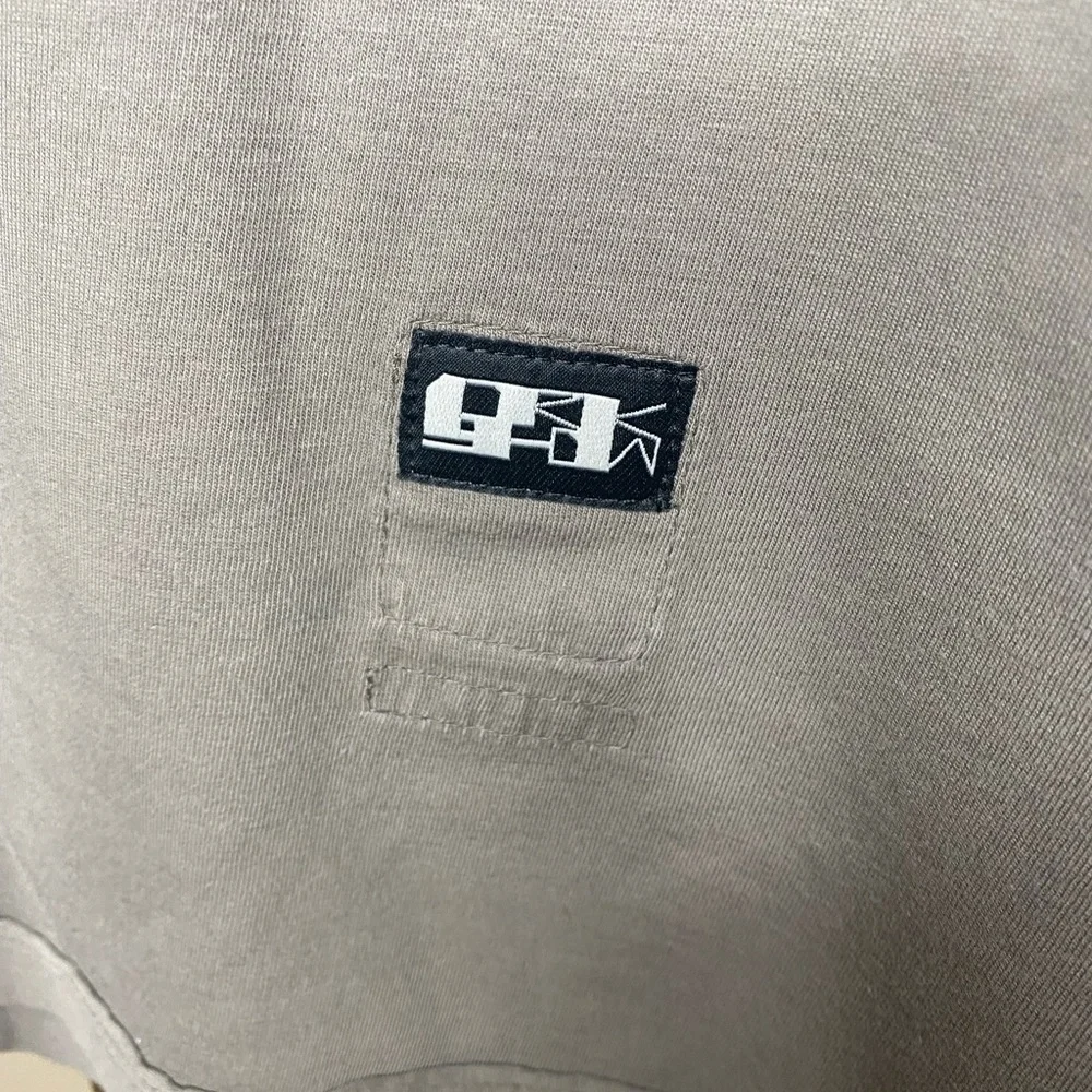 Rick Owens DRKSHDW gray black tie shirt size small - Picture 3 of 7